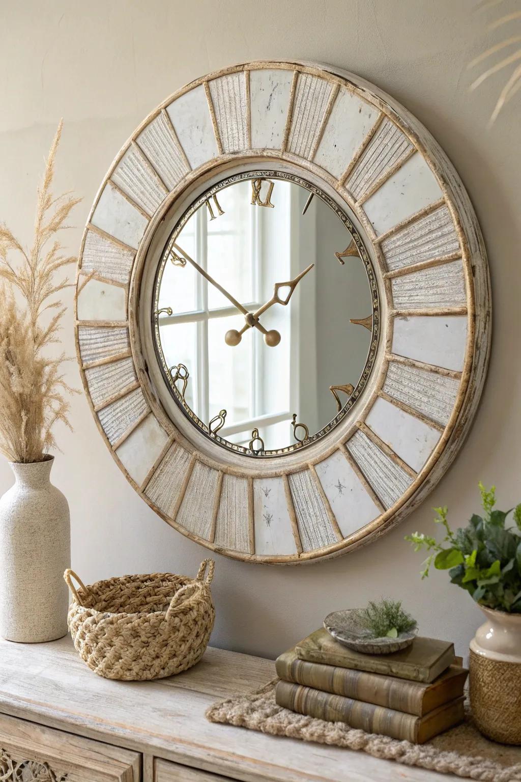 Revitalize your dwelling with a stunning Antique Mirror Chronometer - where vintage charm meets modern elegance.