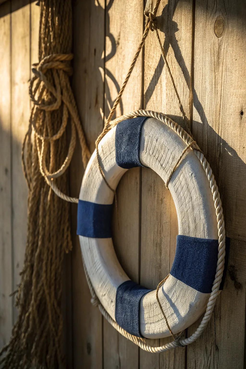 Anchor your vogue with this DIY buoy wall artistry - a bold declaration artifact for any space.