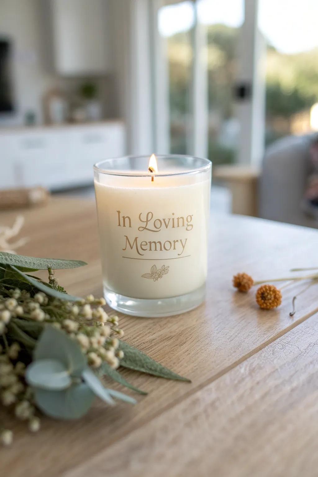 Light a memory with a handcrafted waxlight, a gentle embrace for the soul.