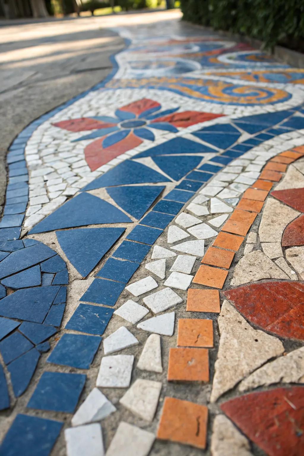 Change your area using a stunning DIY mosaic tile floor, where every broken component discovers its ideal place.