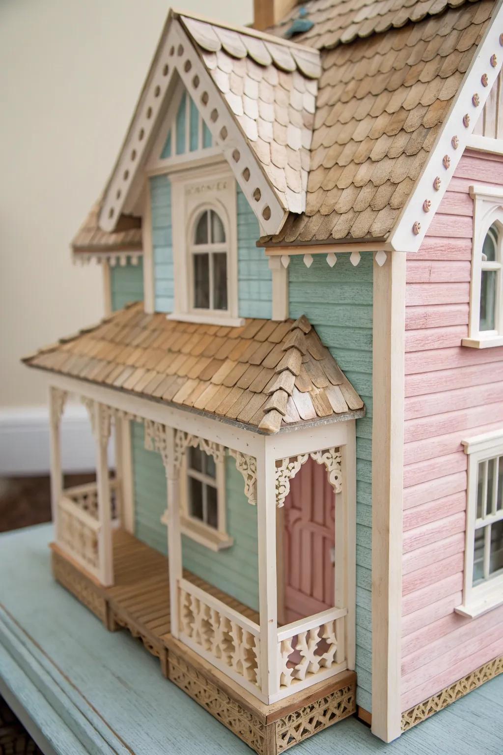 Stylish Ways to Finish Dollhouse Siding - Pines & Paint