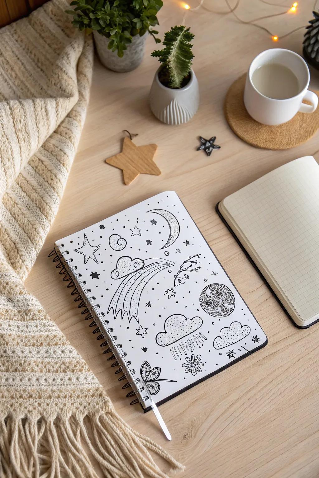 Unleash your ingenuity—permit your dreams to doodle the day aside.