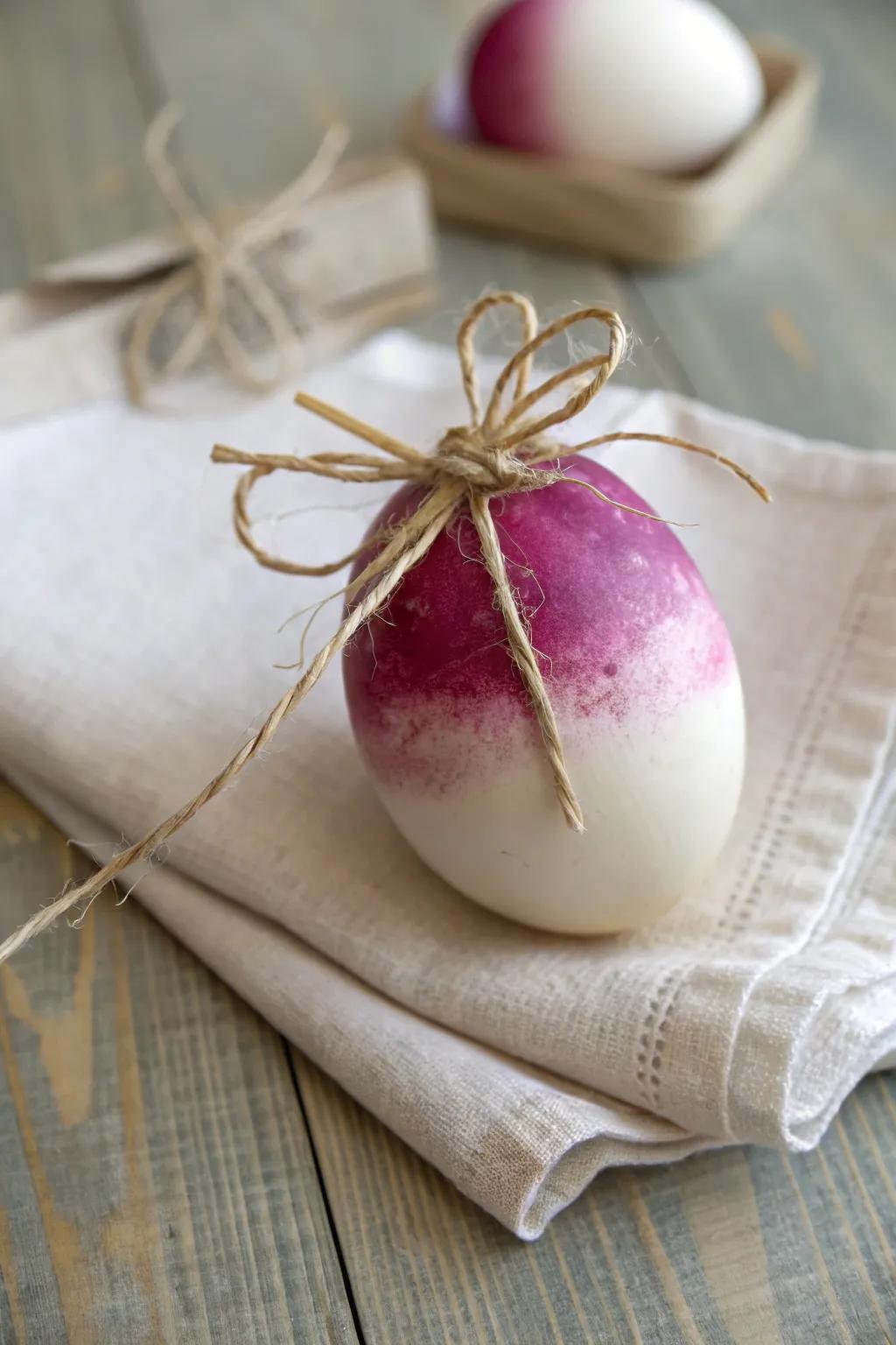 Elevate your Easter décor through chic, radish-inspired painted eggs that blend Scandinavian simplicity with boho charm.