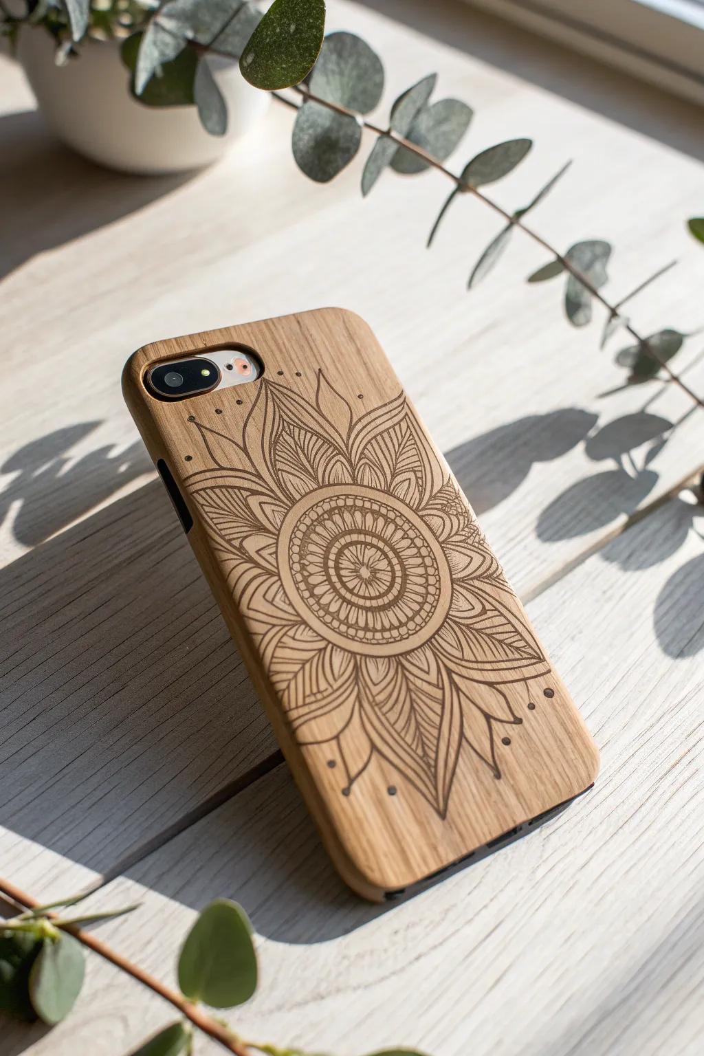 Convey artistry with you: Elevate your handset through a beautifully carved sheath that speaks to your aesthetic.