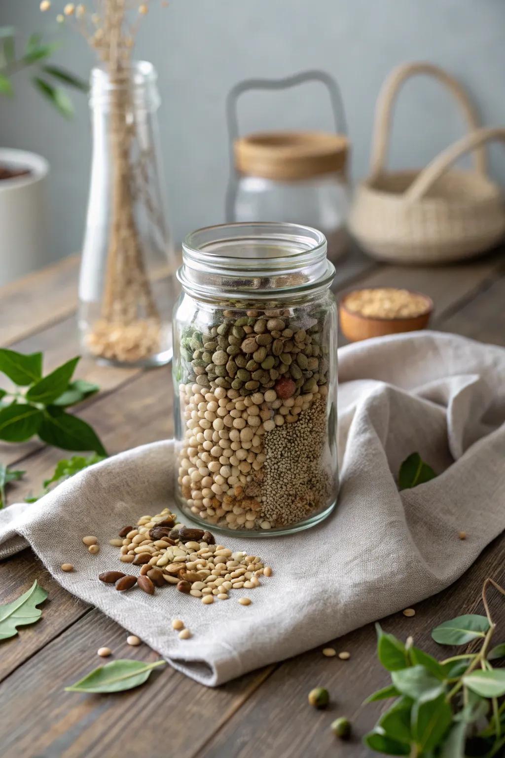 Guess the seeds, embrace nature's beauty. 🌿 #MinimalistDecor #GreenThumbs