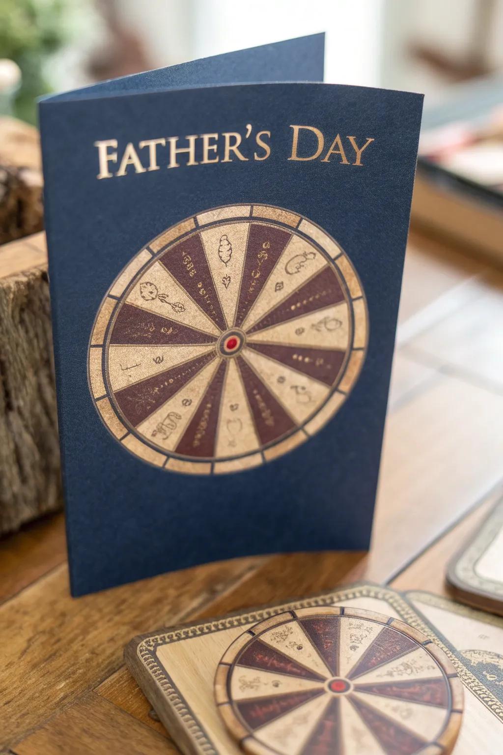 Spin the Affection Carousel: A Father's Day card that speaks from the heart.