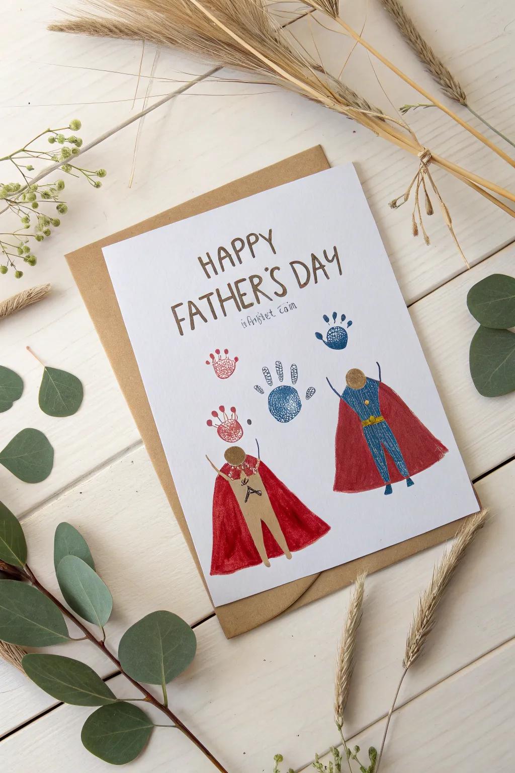 Celebrate Dad's superpowers with a handcrafted gesture of affection and creativity!