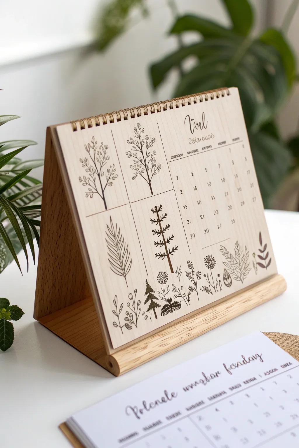 Embrace each month's eco-conscious challenge using this exquisitely designed calendar. 🌿✨ #EcoFriendlyLiving #MinimalistDesign