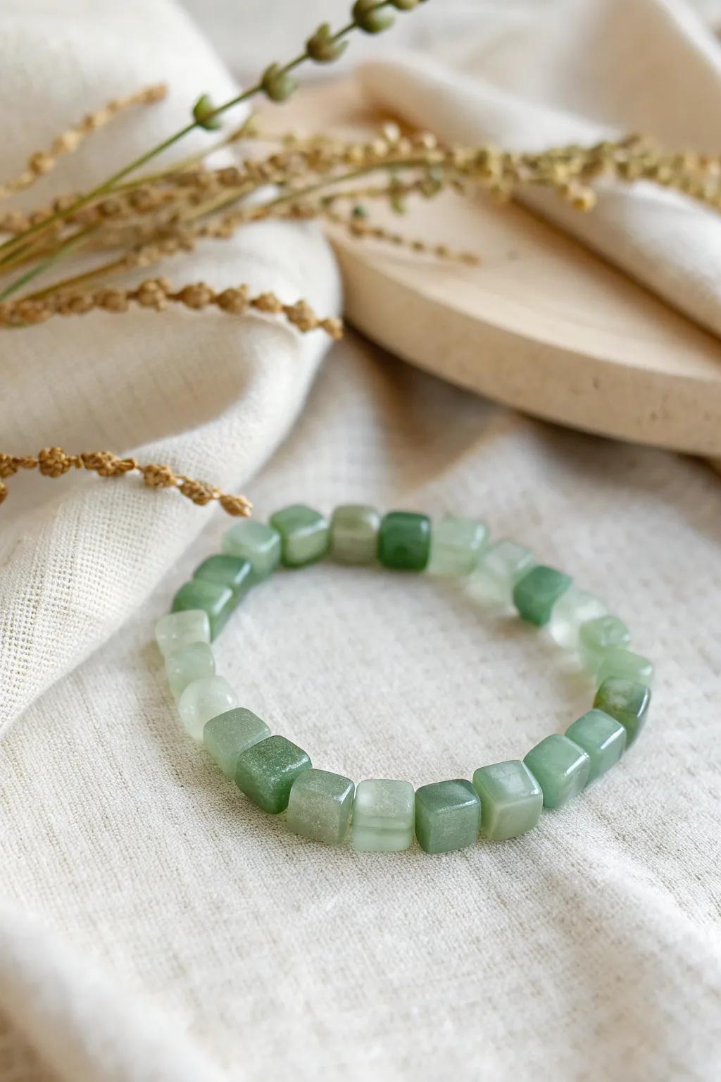 Embrace boho sophistication through these gorgeous quadrilateral verdant orbs, suited for a basic yet notable addition.