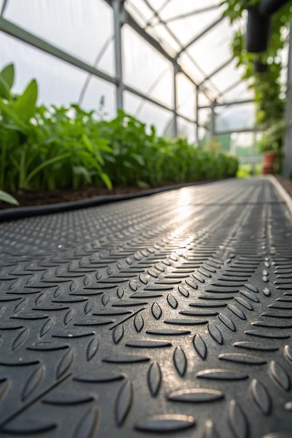 Elevate your greenhouse with sleek and sensible polyethene underlay — the flawless fusion of panache and practicality.