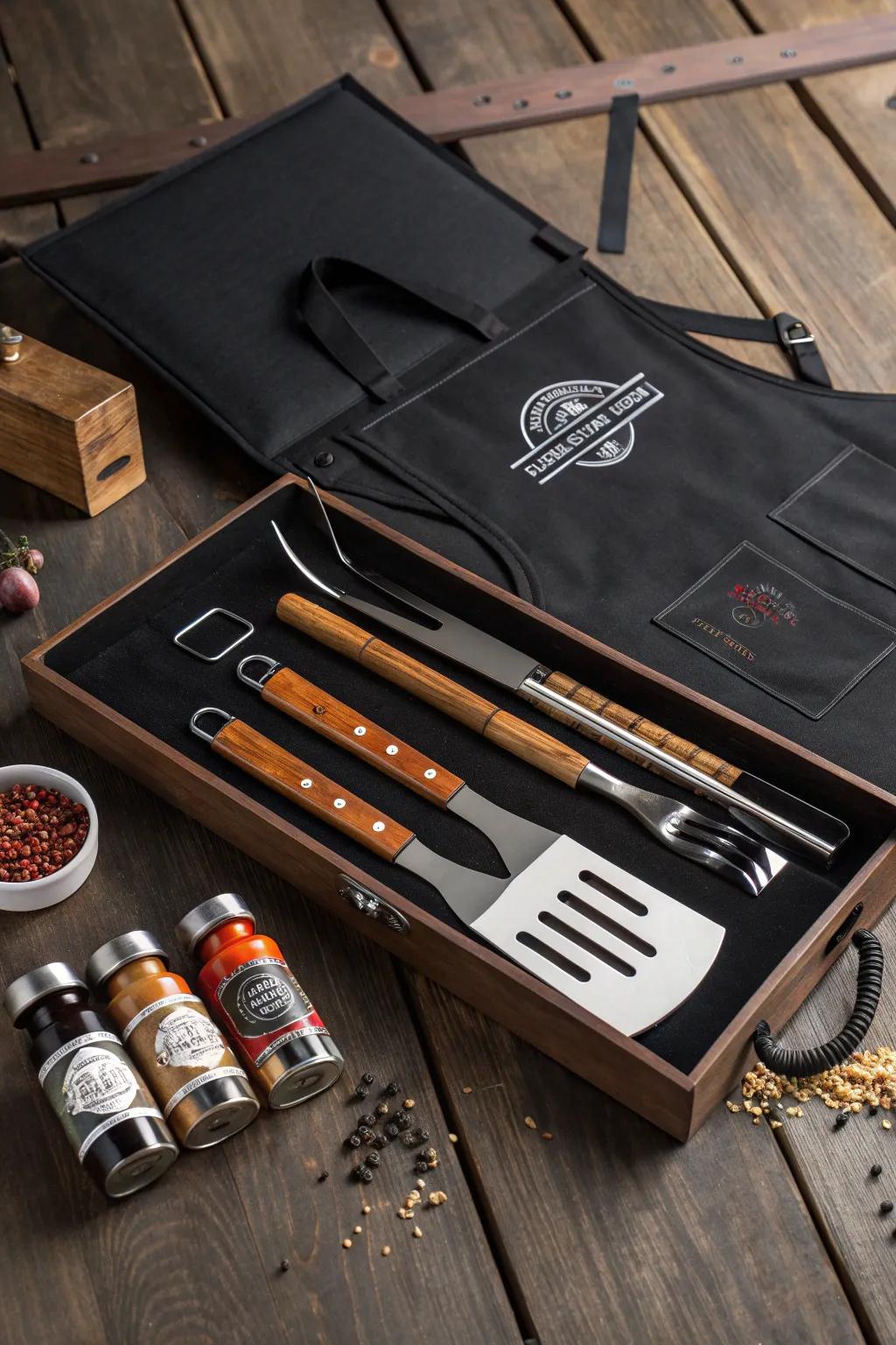 Elevate your grill game with a personalized gourmet grill master kit, the perfect gift for every grill master.