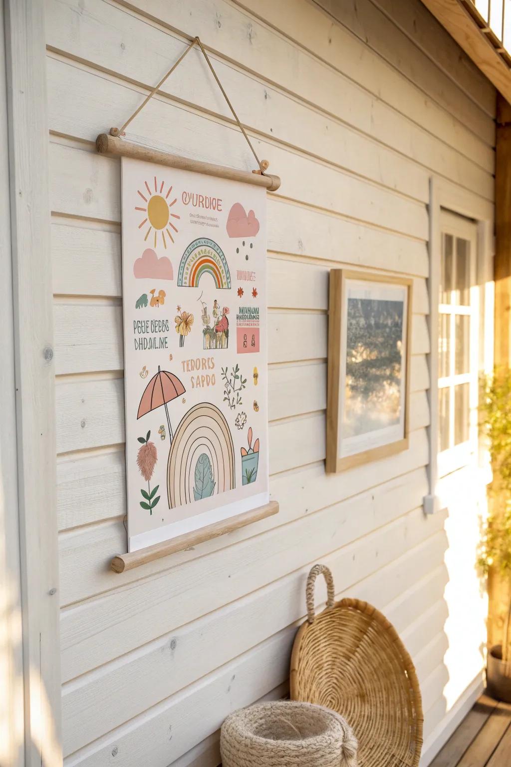 Infuse your space with charm and creativity through playful, minimalist infographics.