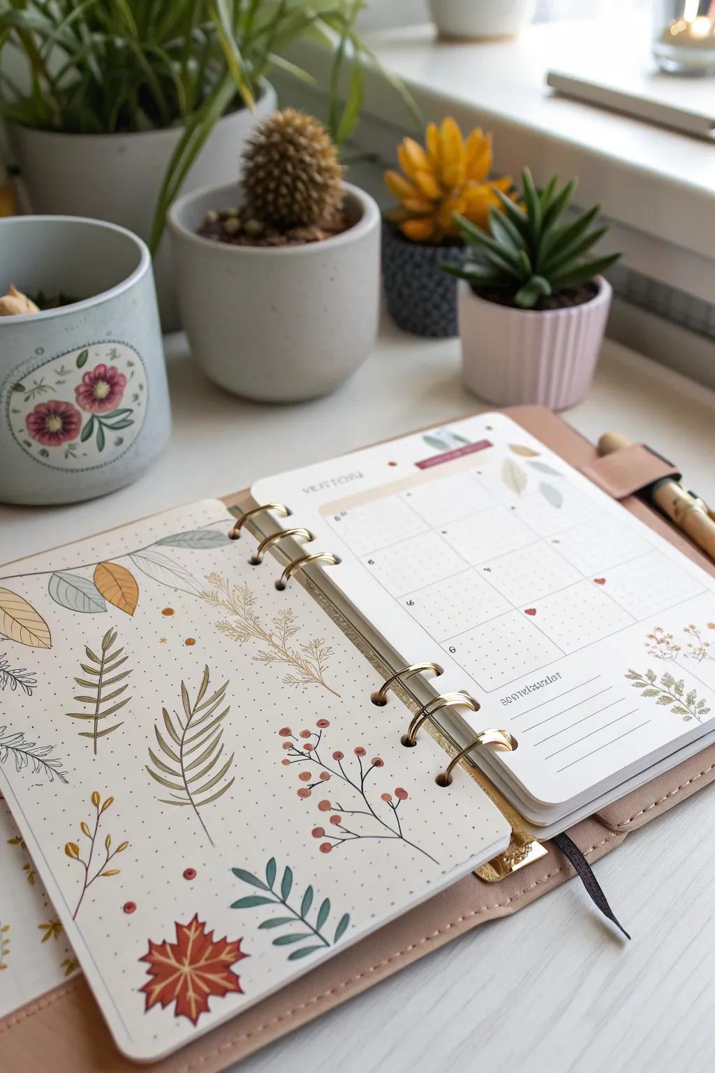 Transform your planner with the beauty of the seasons. 🌿✨ #SeasonalPlanner #MinimalistDesign