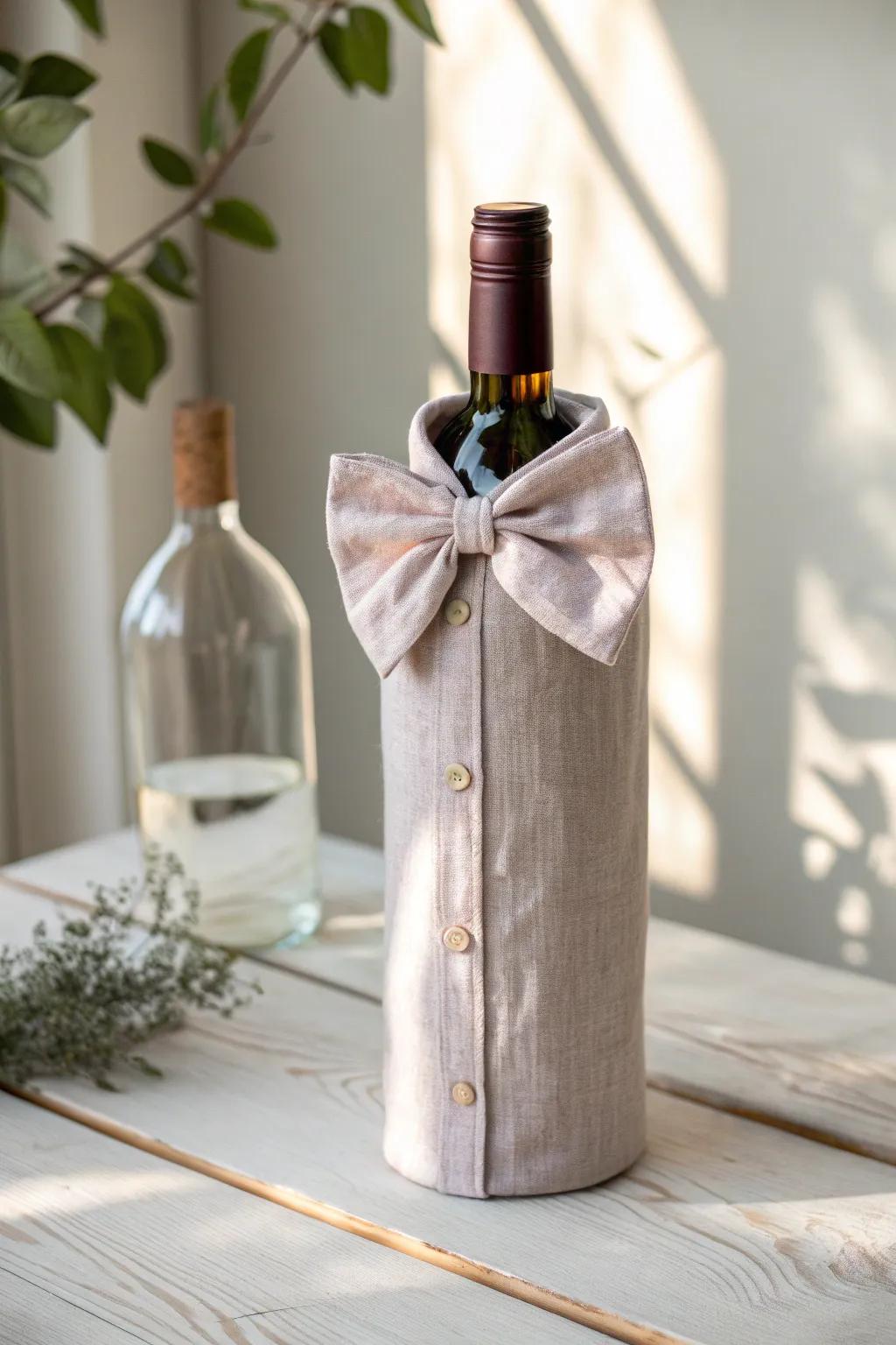 Transform your wine present through a hint of upcycled beauty. 🍷✨