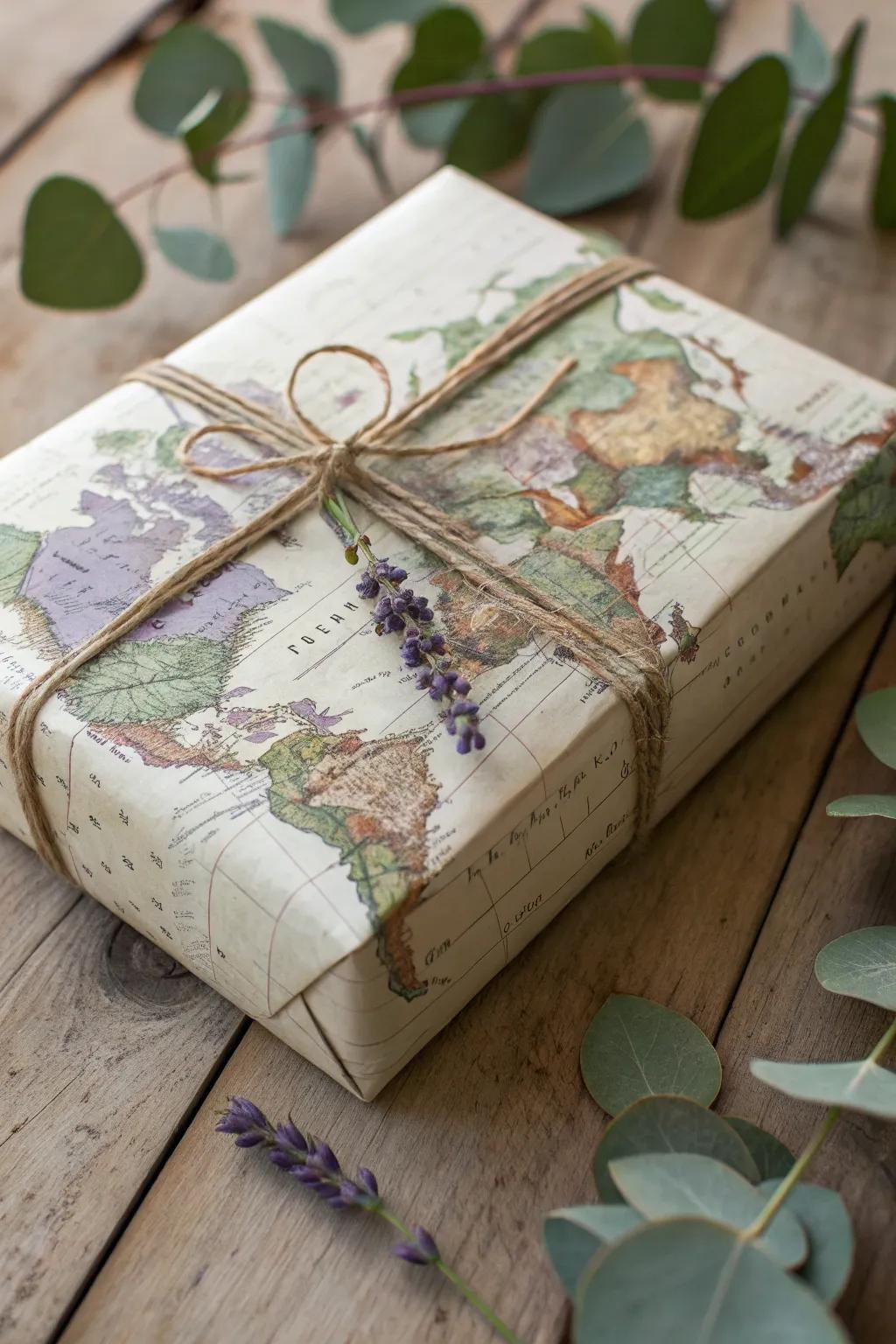 Envelop your gifts using nostalgia employing vintage charts for a charming and singular presentation. #CraftedWithLove