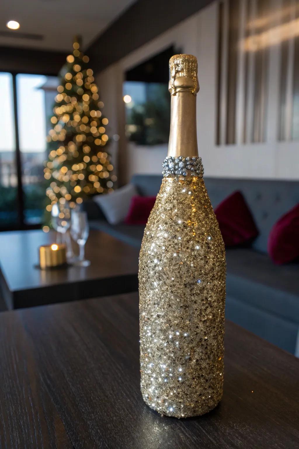 Elevate your party adornments with this stunning dazzling vessel art, incorporating a nuance of glamor to any celebration.