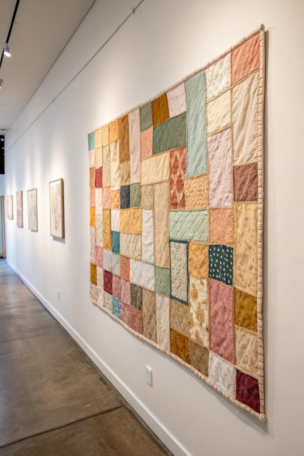 Embrace the art of quilting with a modern twist—a canvas that introduces warmth and creativity to any area.