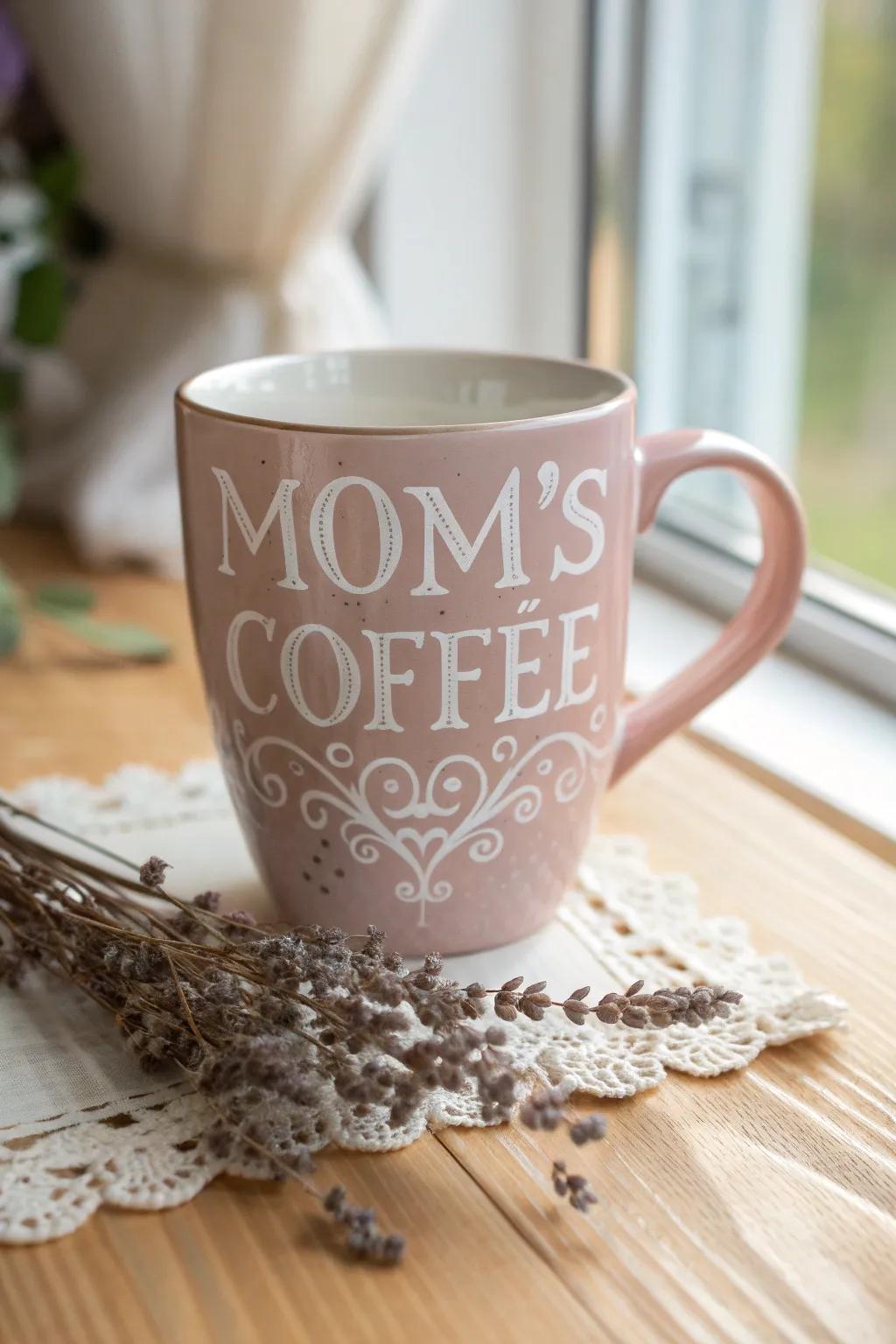 Enjoy your drink in style with classic vibes—perfect for a nostalgic mom moment.