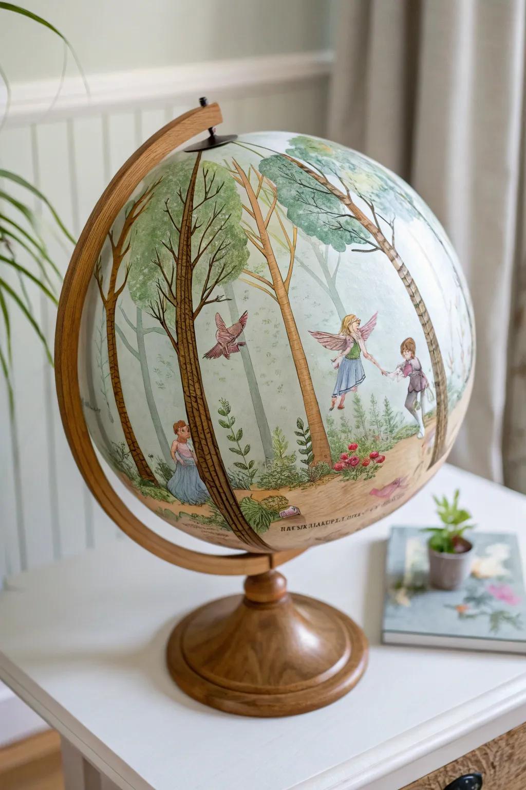 Bring magic to your space with an enchanted woodland globe 🌿✨ Perfect for adding a touch of whimsy and inspiring endless imagination.