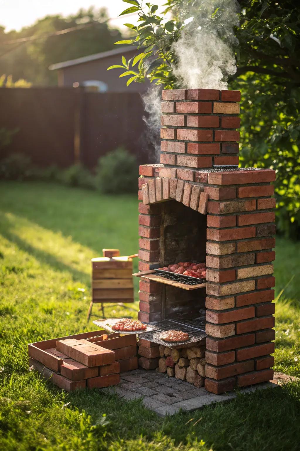 Revamp your weekends via this DIY brick smoker, where aesthetic encounters functionality.