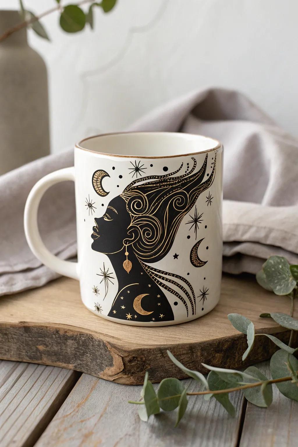 Take small sips of celestial dreams while experiencing cosmic charm. 🌙✨