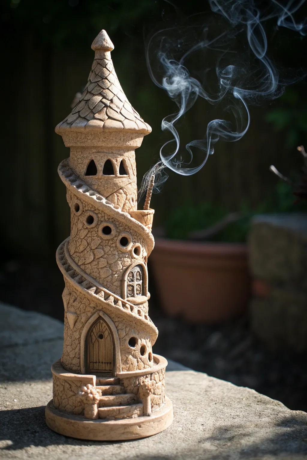 Enchant your senses with a whimsical incense holder that adds a touch of magic to any space.