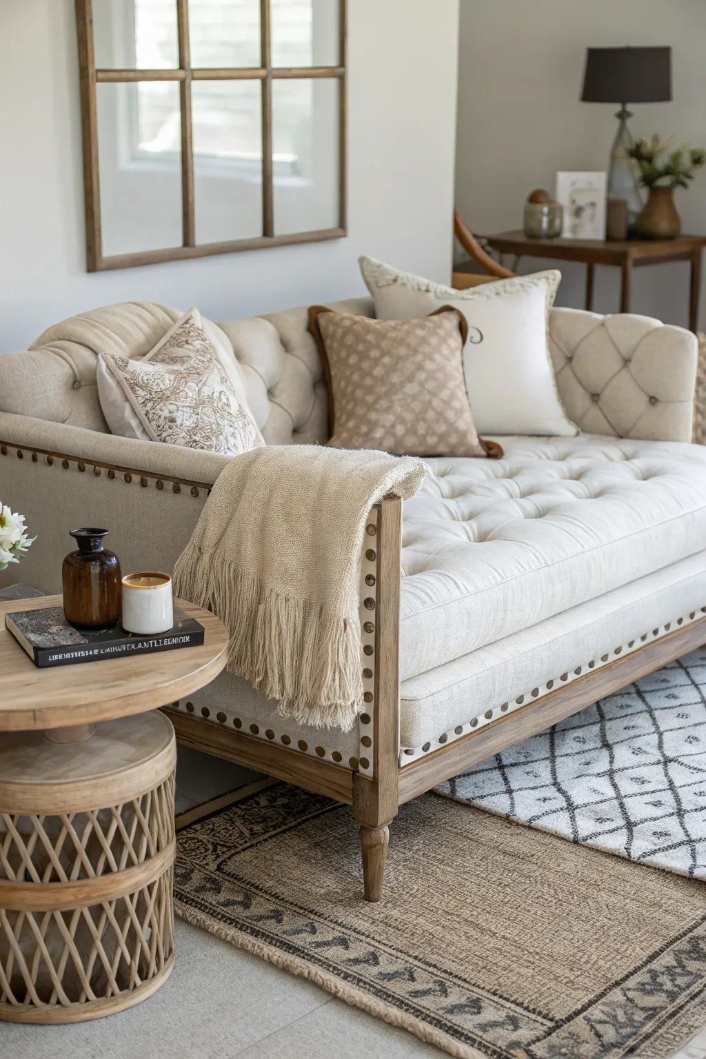 Create a flexible space with the elegant functionality of a daybed.