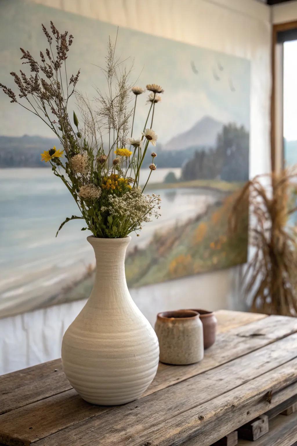 Embrace the calmness of sensory landscapes with minimalist elegance.