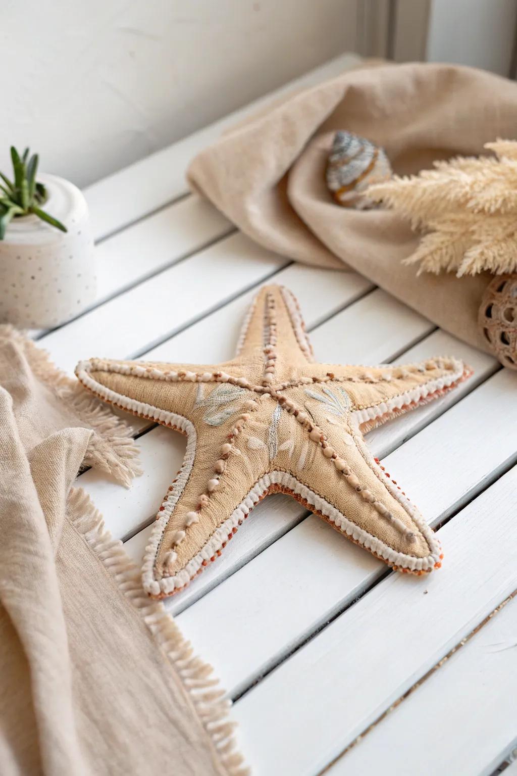 Permit your narratives to spring to life with this charmingly crafted sea star puppet!