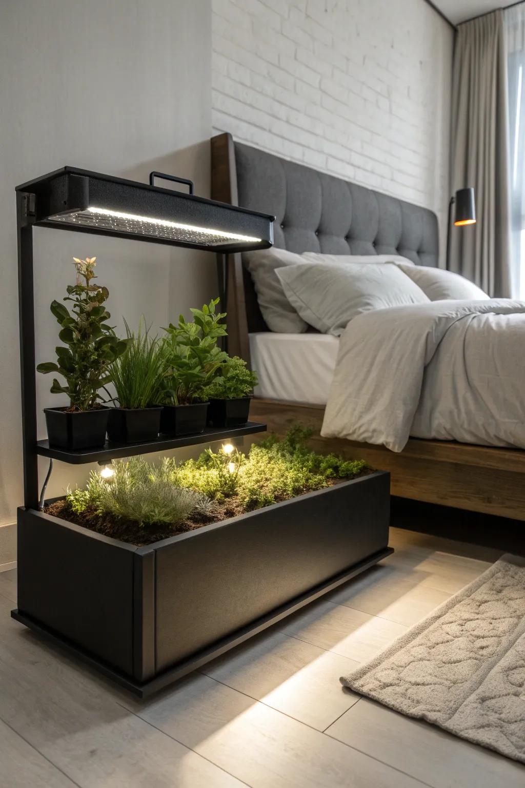 Discover the finesse of stealth with a low-profile grow box—sleek, stylish, and perfectly concealed beneath your bed.