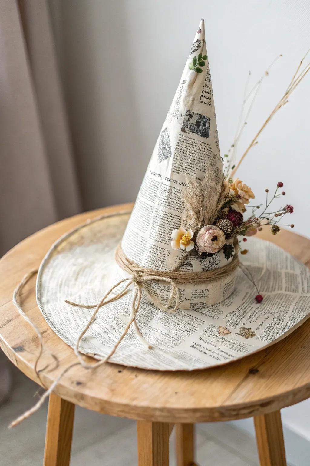 Unleash creativity with eco-friendly print media witch art that blends simplicity with a touch of magic.