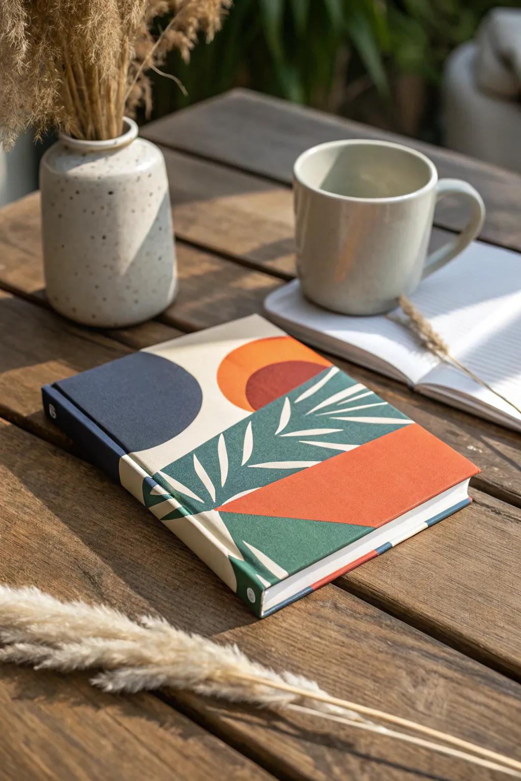 With this book cover made of recycled magazine collages, discover the beauty of eco-friendly design.