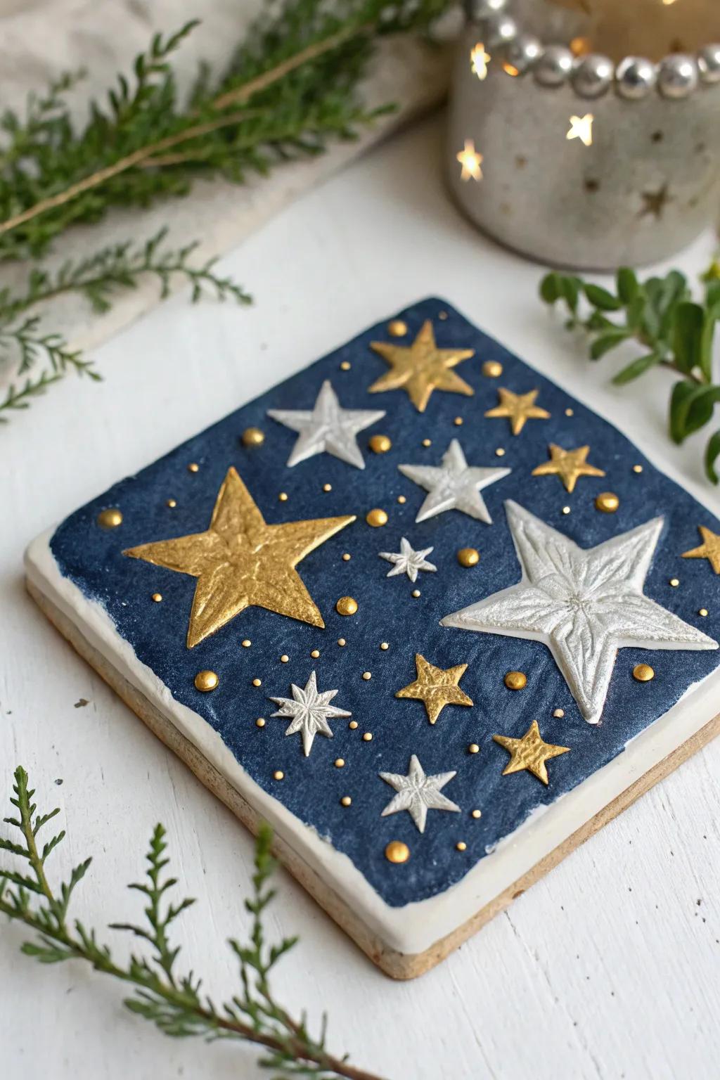 Form your personal dreamy celestial night using this enchanting air-dry clay project!