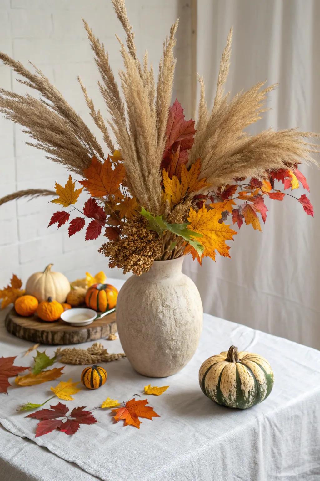 Elevate your autumn dining experience with a stunning minimalist tablescape that celebrates nature's beauty.