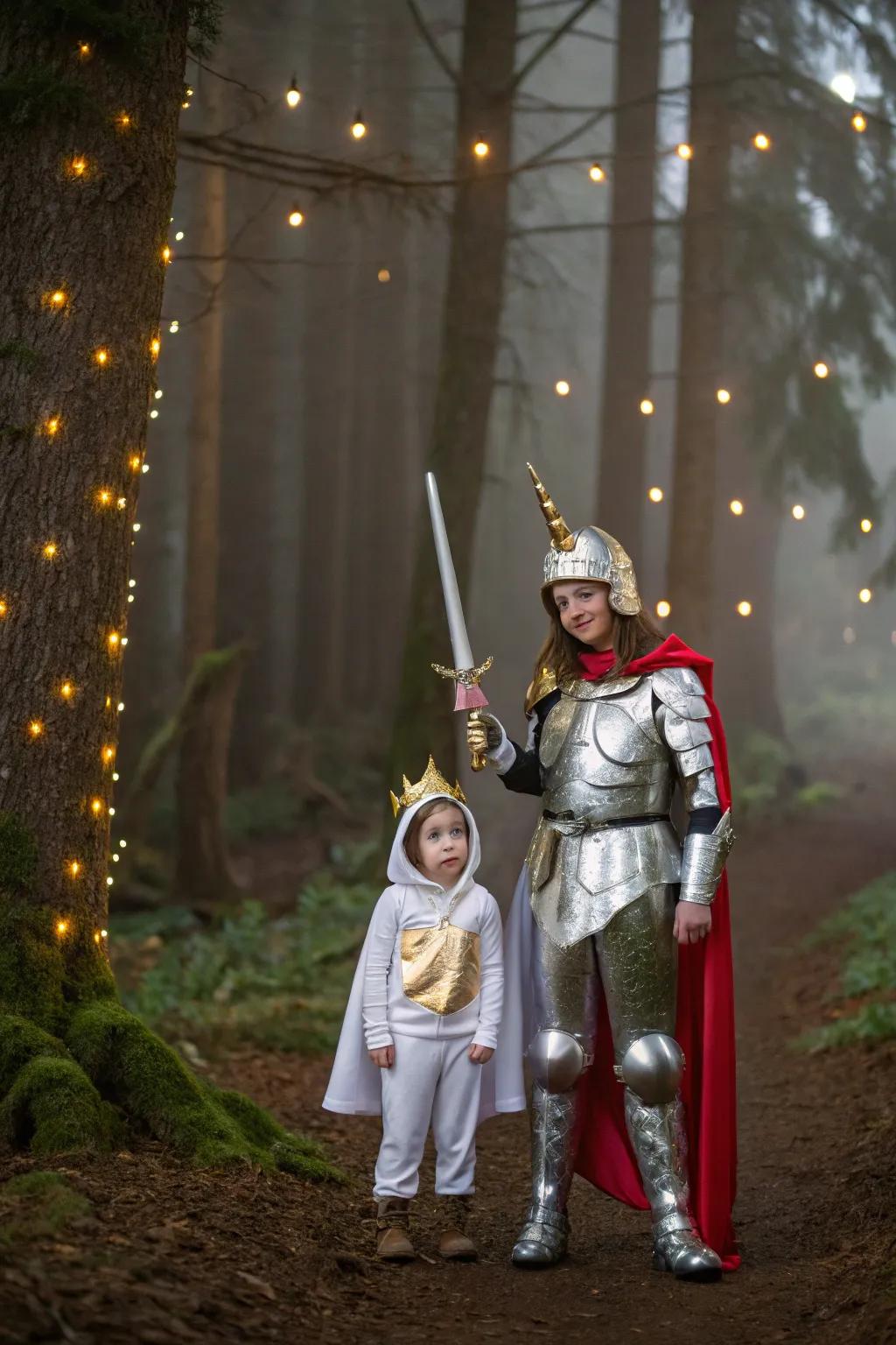 Fantasy and magic unite with a gallant and unicorn.