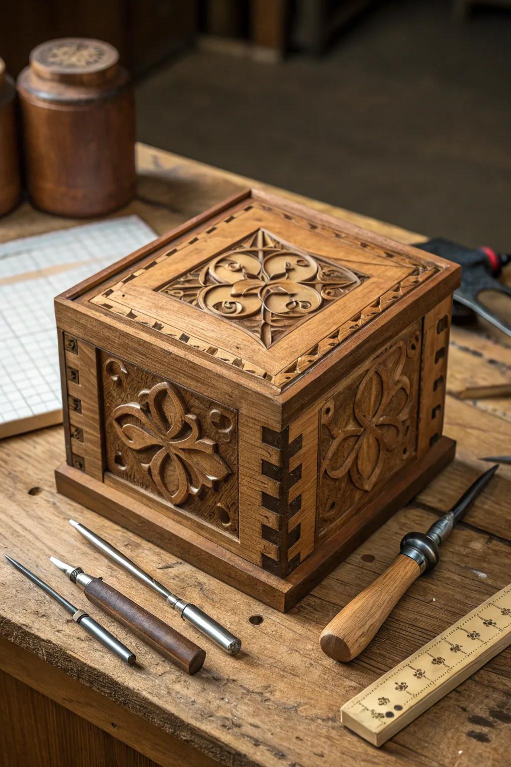 Unlock the mystery: A masterfully crafted secret box awaits.