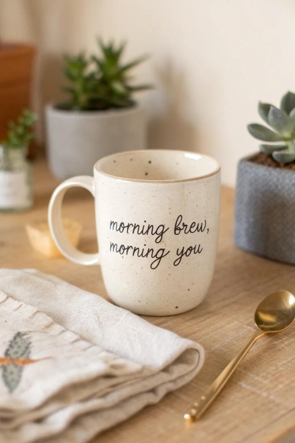 Start your day with a sip of serenity and style. #MorningBrewMorningYou