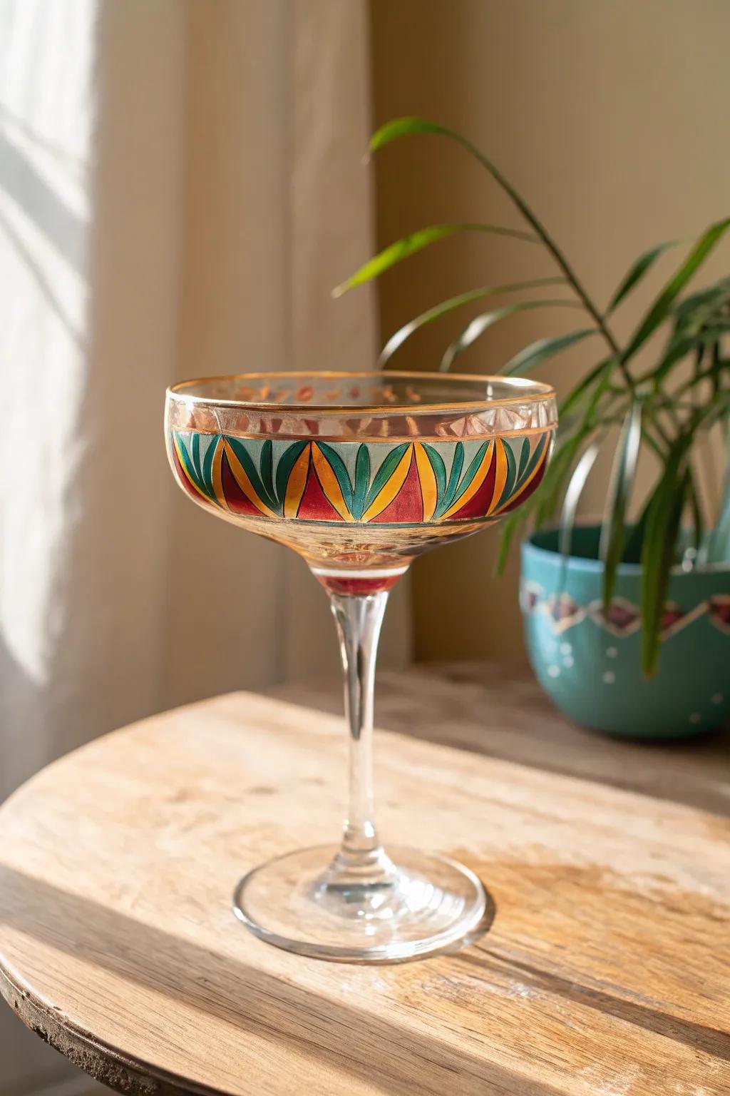 Elevate your cocktail hour through these stunning, customized stemware vessels. Ideal for contributing a splash of hue and ingenuity to any assemblage.