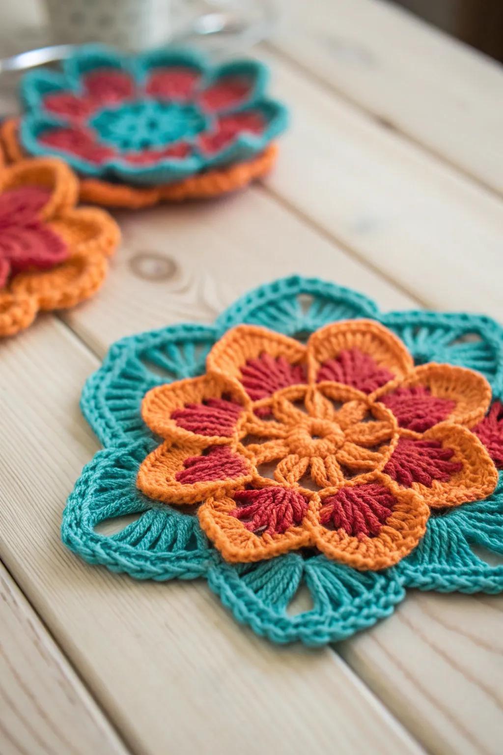 Capture your annum in spirited interfaces through a climatic registry crochet project.