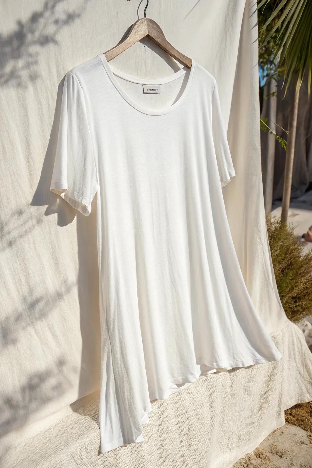 Delight in the breeze with stylish edge slits for your summer style.