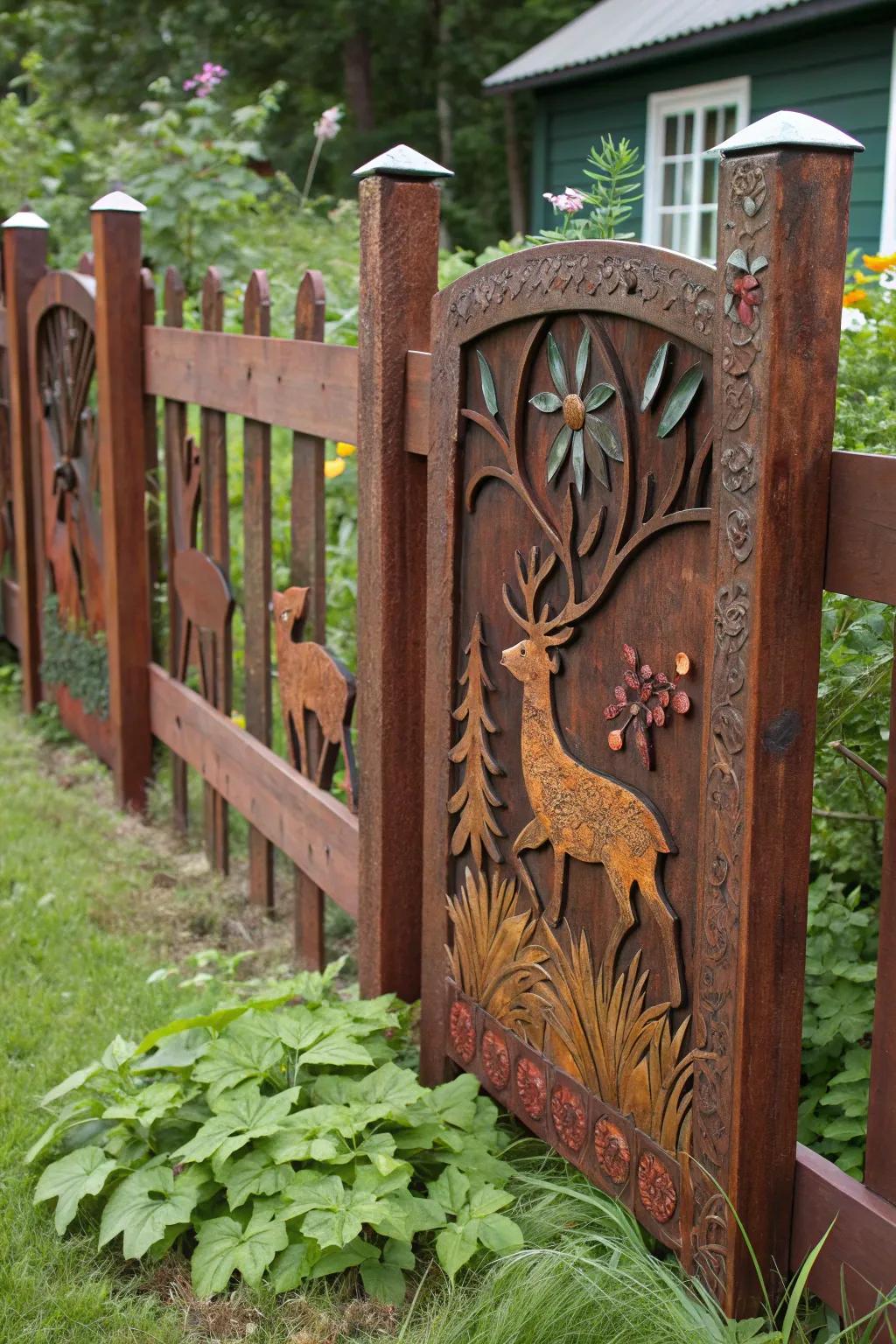 Elevate your garden with a deer barrier that's both a safeguard and a masterpiece.