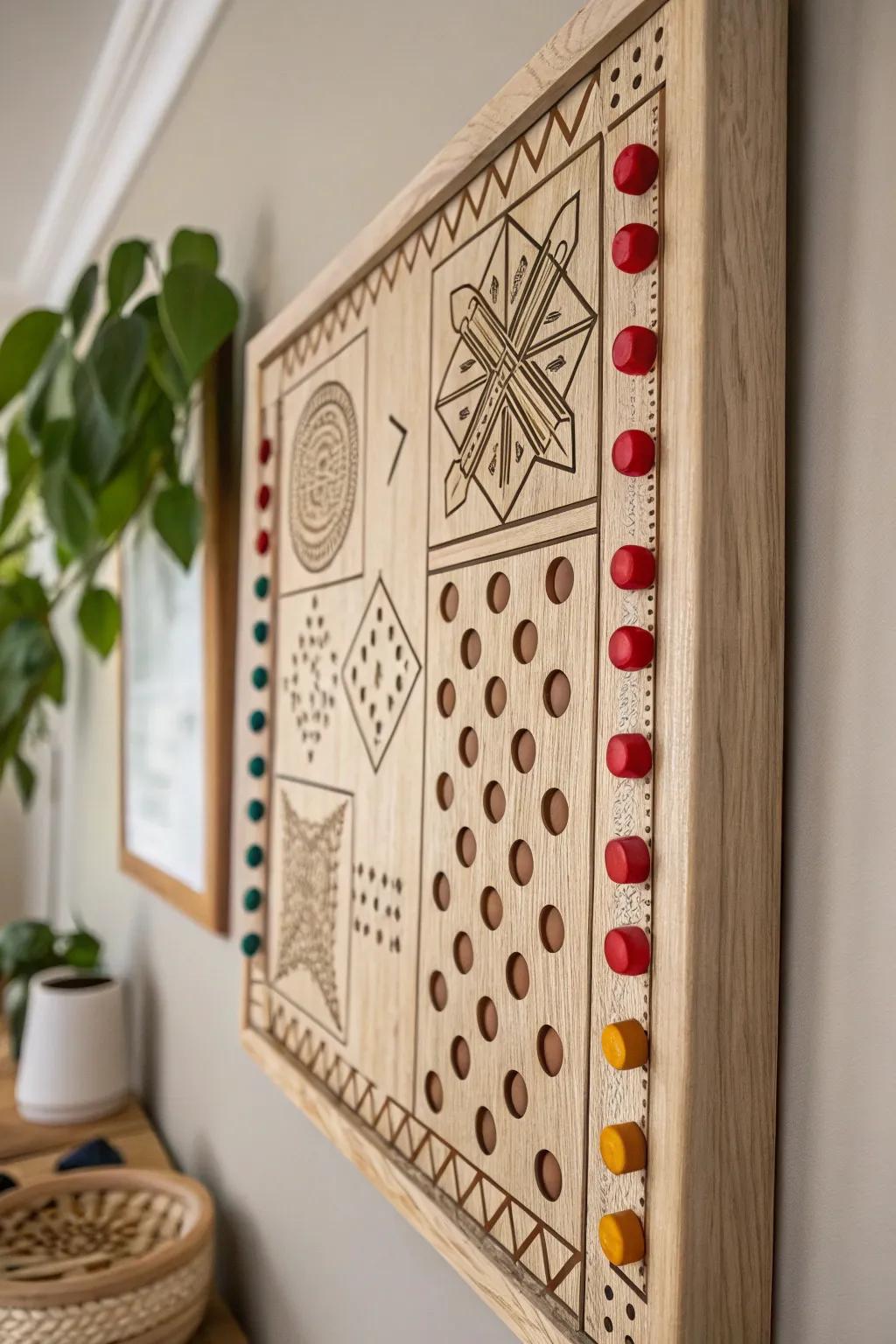 Take your game evening to the next level with this stunning wall-mounted board game—where art meets play in perfect harmony.