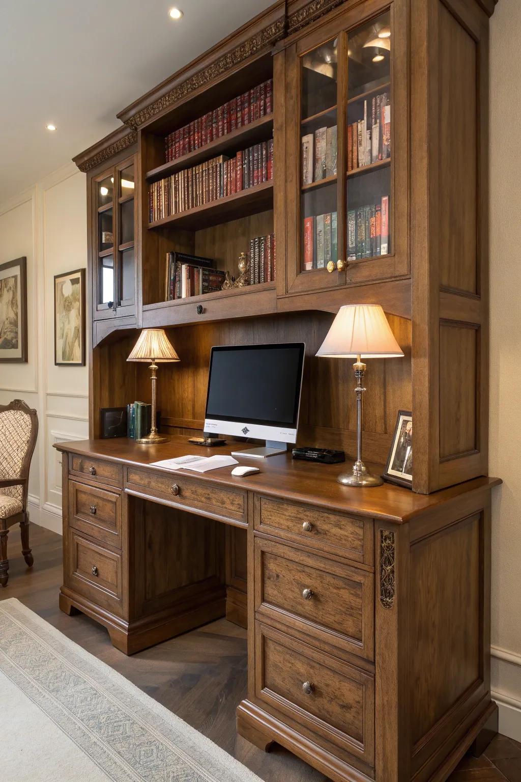 Transform your workspace with a crafted blend of intellect and style.