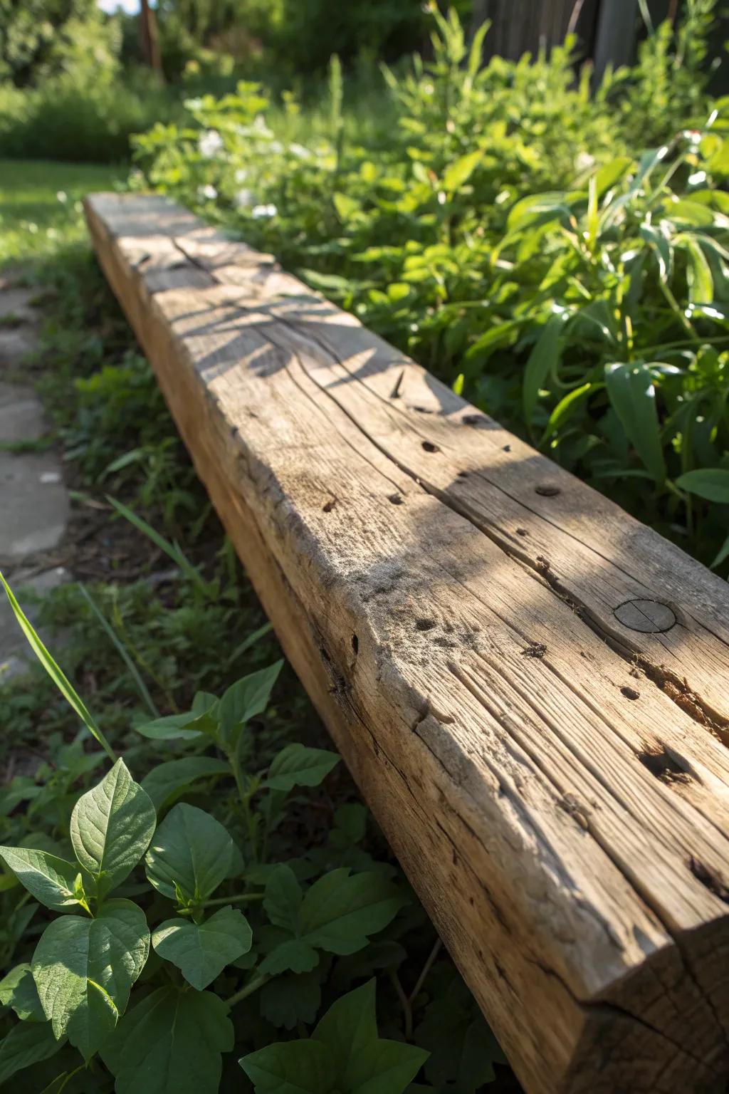 Transform your garden with the timeless charm of reclaimed timber.