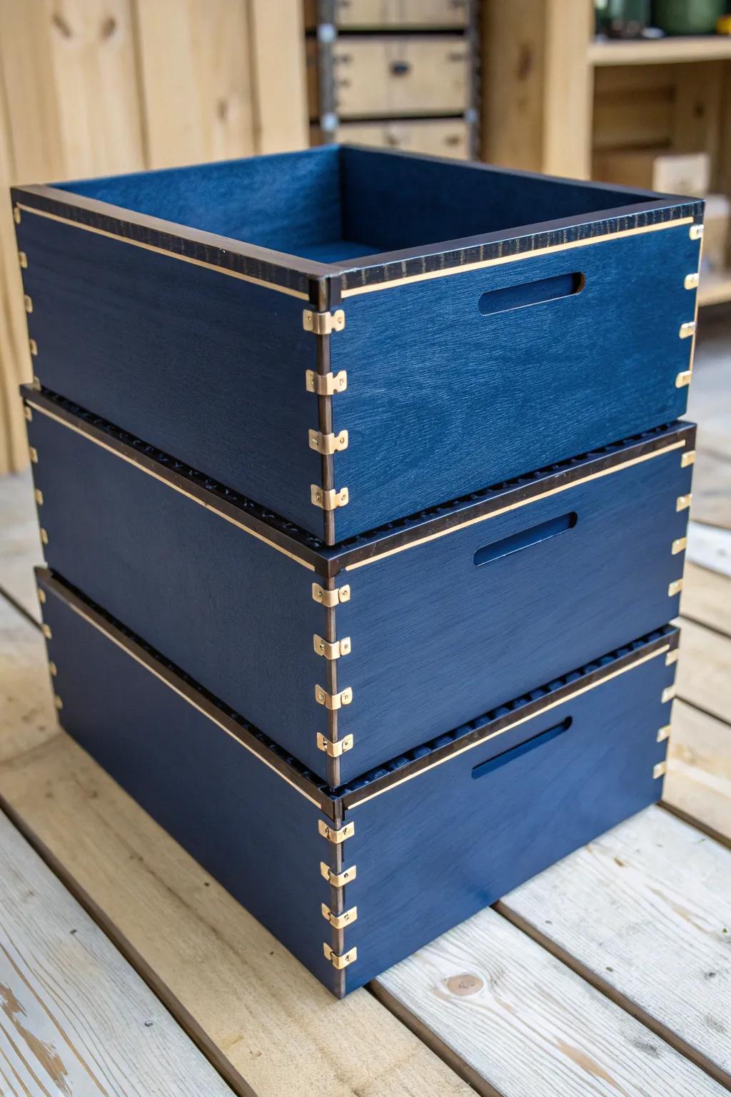 Elevate your space with handcrafted stackable storage answers.