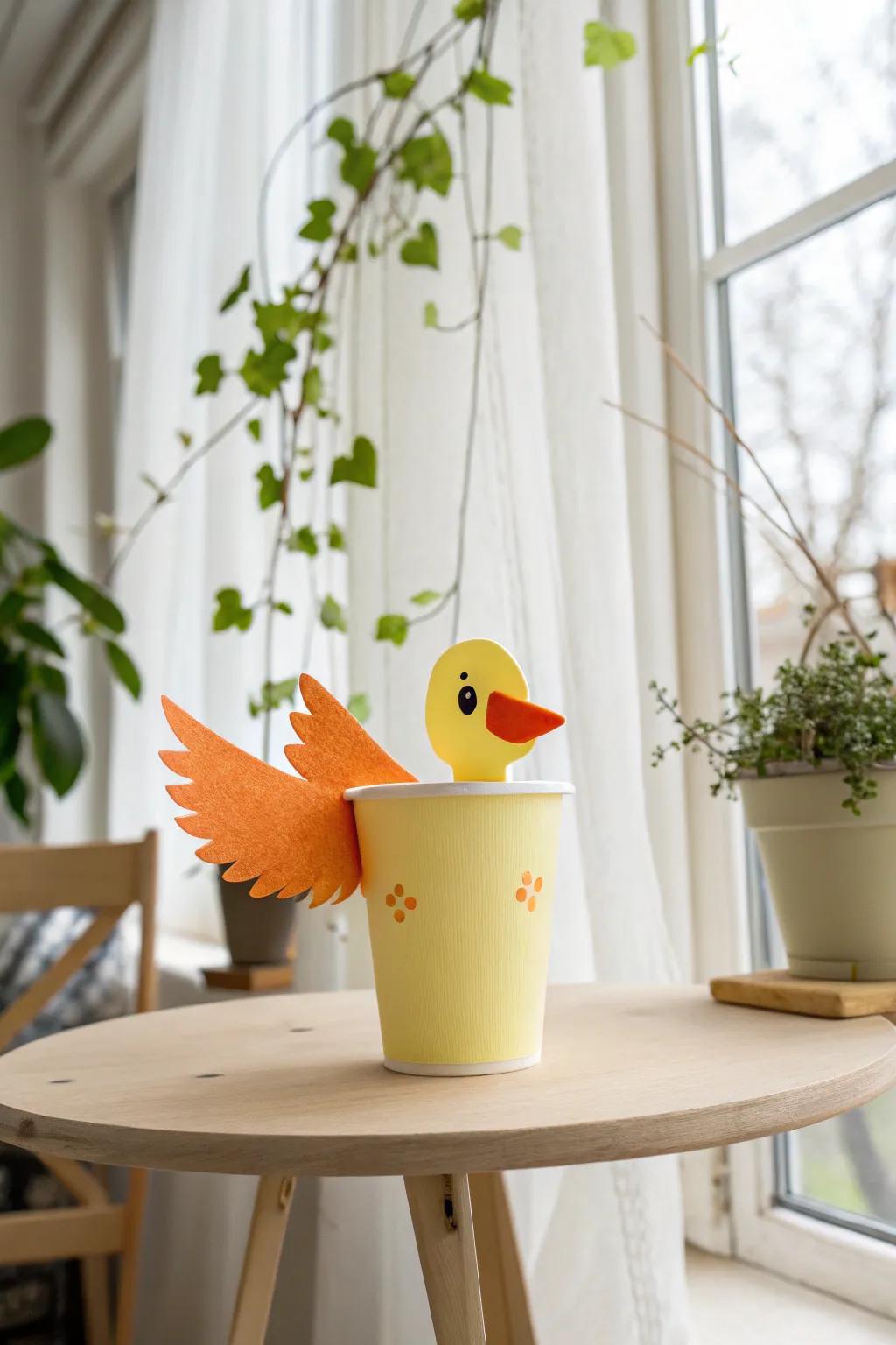 Design your own delightful foam vessel duckling—where minimalist Scandinavian design meets playful inventiveness!