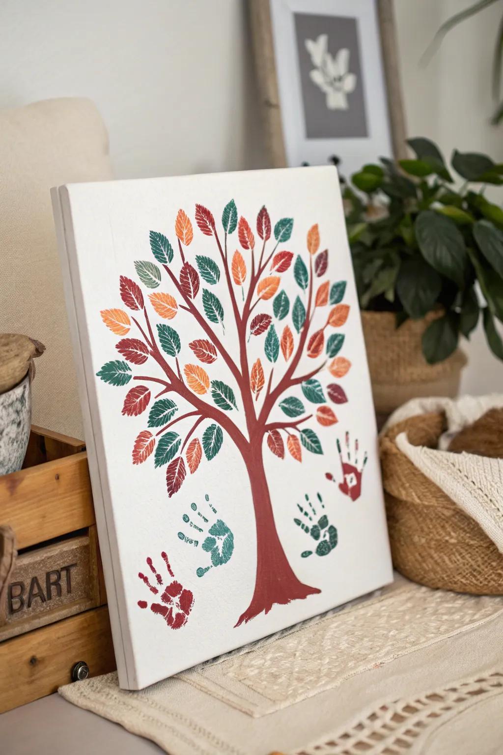 Celebrate love and growth with a handmade 'Handprint Affection Tree'—a perfect Father's Day keepsake.