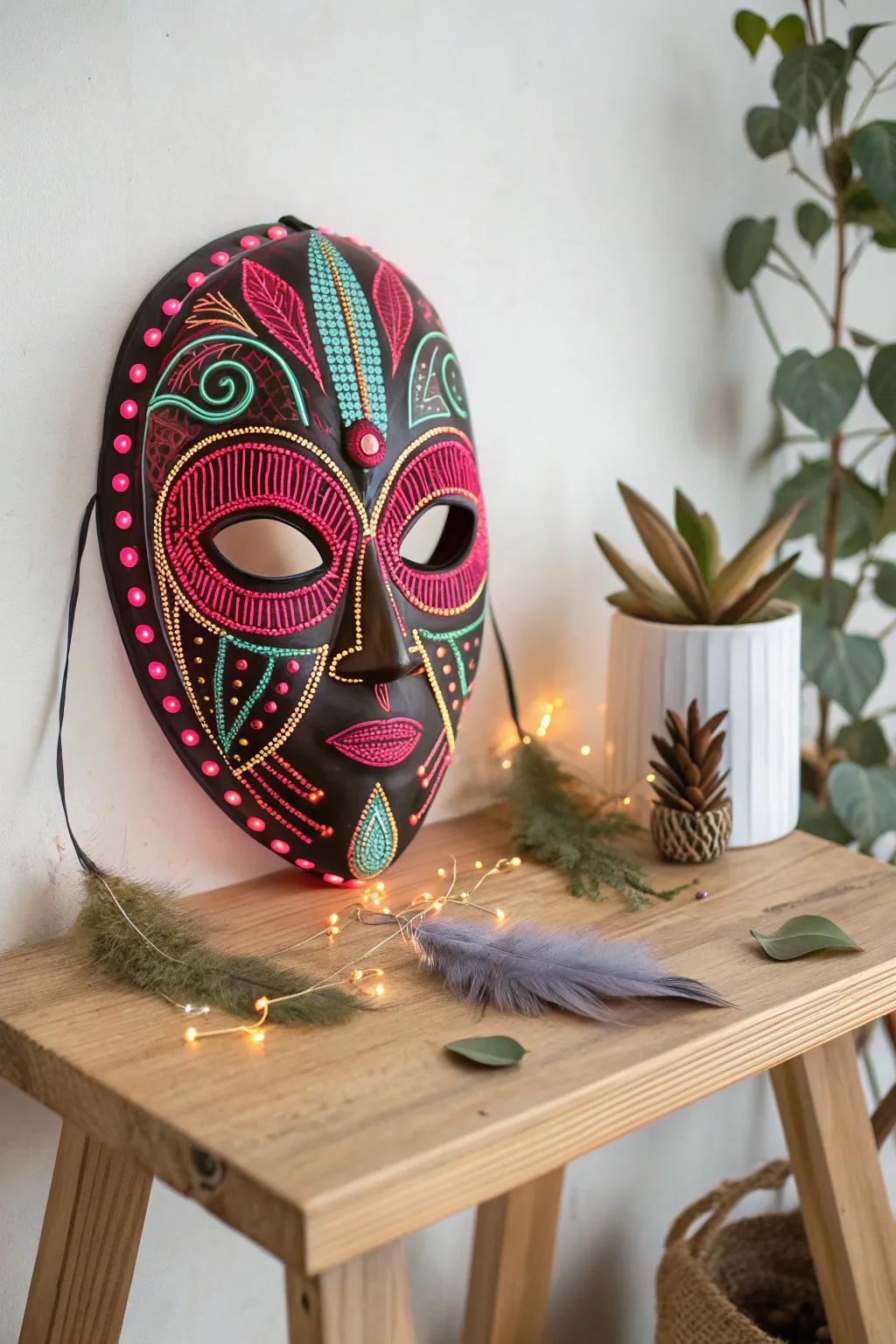 Brighten the evening with a hint of boho chic at your fluorescent ensemble gathering!