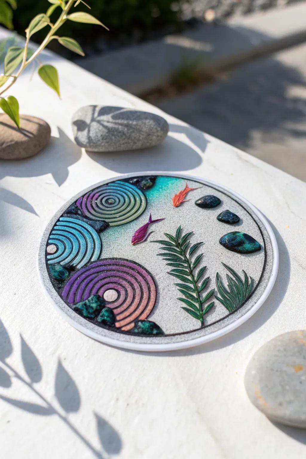 Turn your space into a peaceful getaway with this gorgeous zen sanctuary decal, where minimalism converges with vibrant elegance.