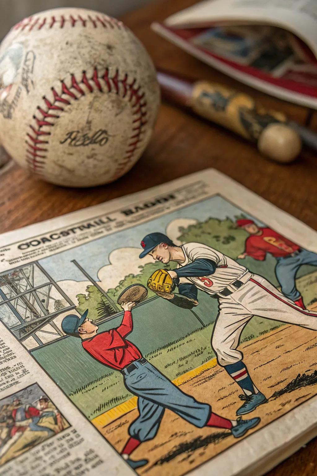 Usher the exhilaration of the sport onto your partition through this handcrafted cartoon panel masterpiece.